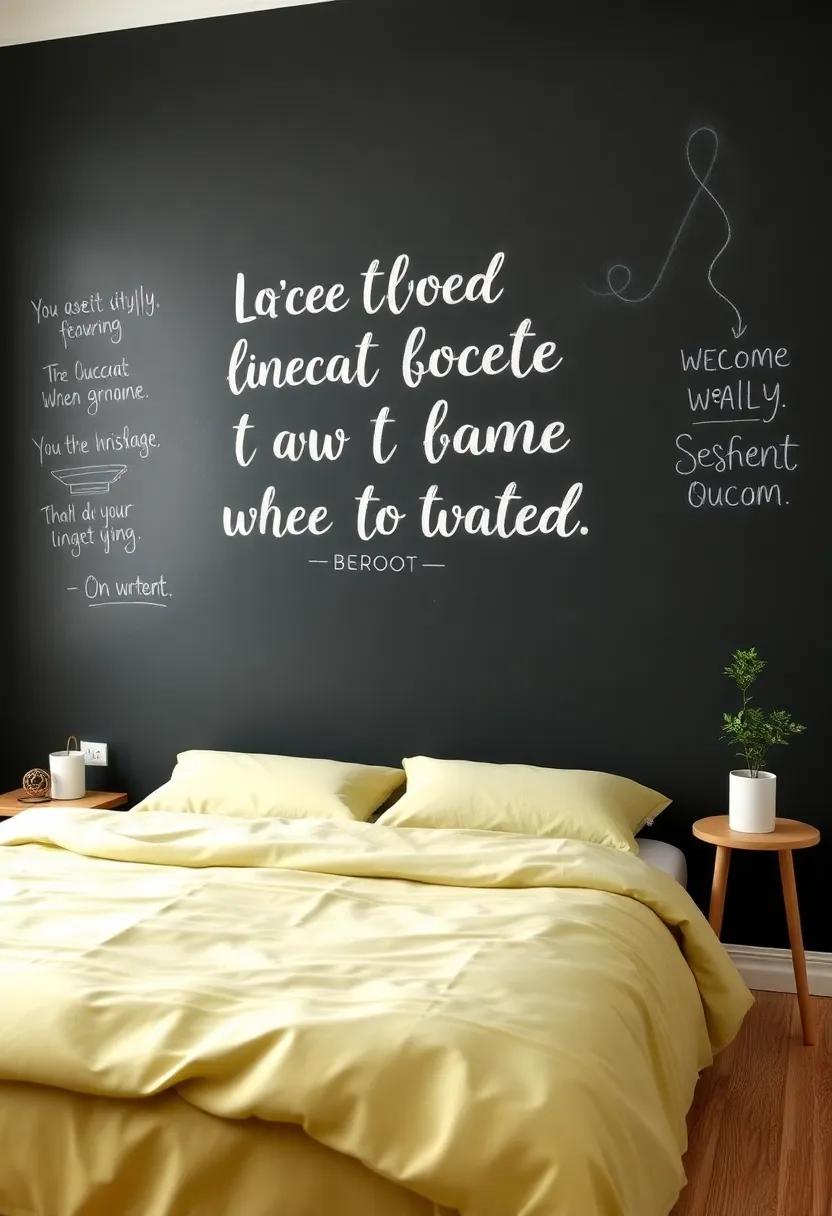 creating Interactive Art Spaces with Chalkboard Walls for Daily Motivation