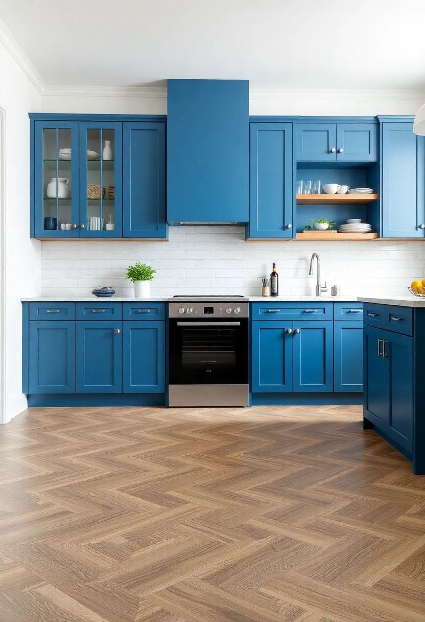 Flooring ​Finesse: Pairing Blue Cabinets with ⁢Ideal Flooring Choices