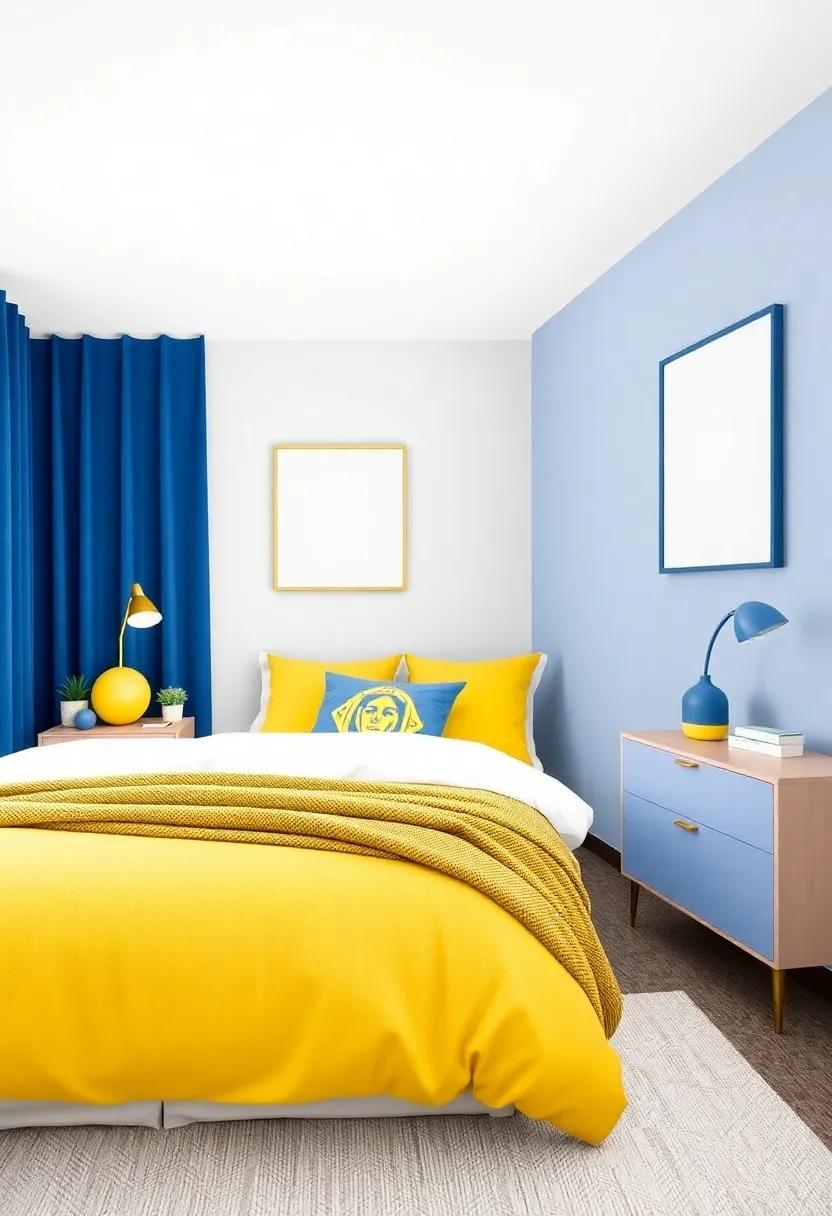 Selecting Bedding That Complements the Blue and ‌Yellow Theme