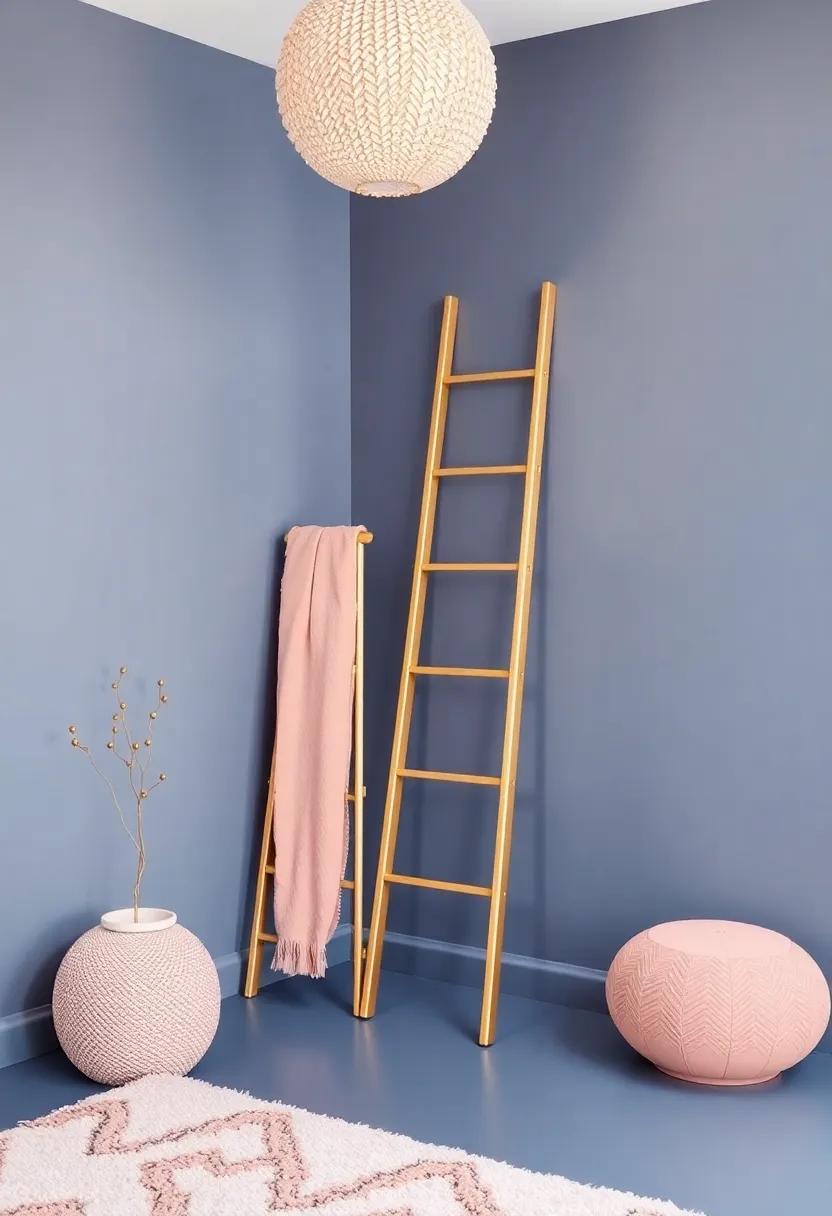 Use Storage Ladders​ in ‍Gold for Unique Decor