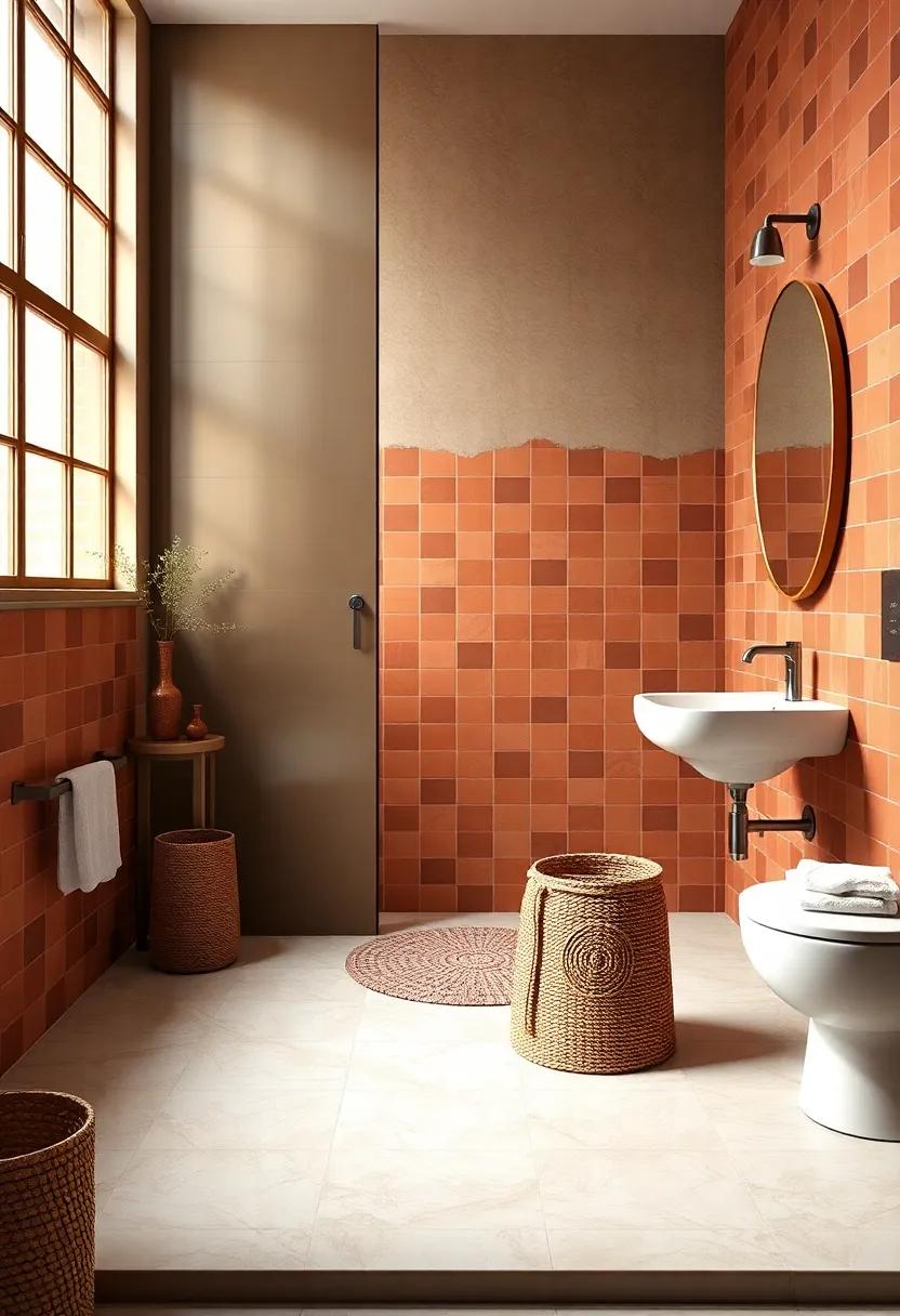 Embracing ‌the Warmth of Terracotta ‌Tiles in​ Bathroom ⁣Design