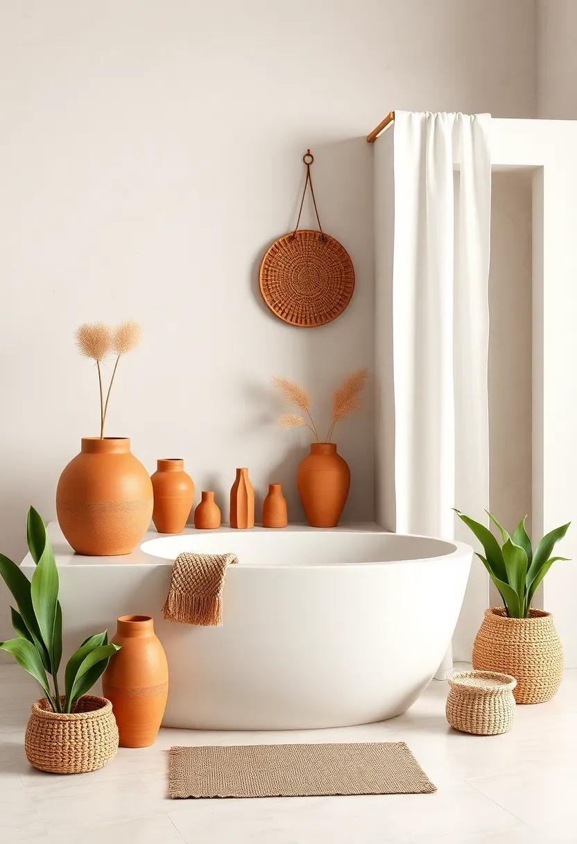 Natural Textures: ‌The Beauty of ⁣Clay Pots​ and Earthy Accents