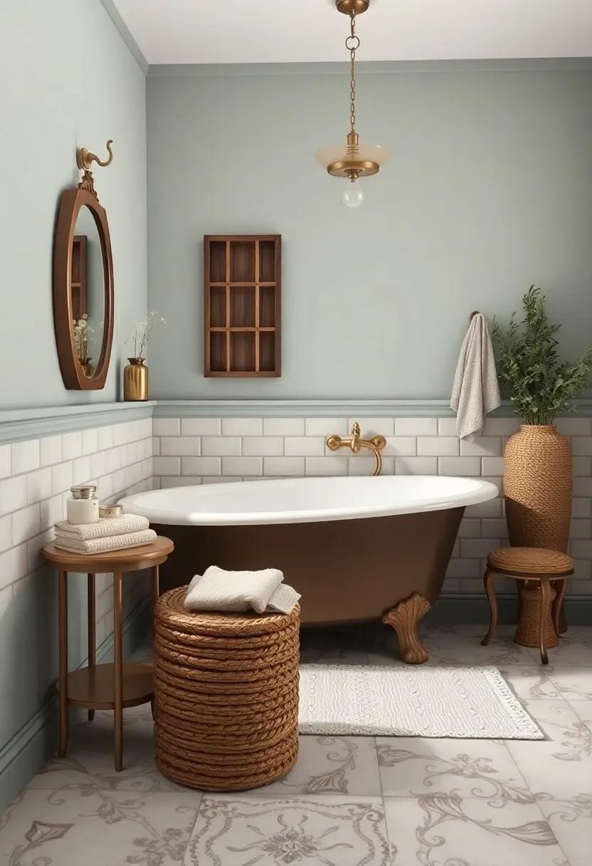 Accessorizing with Antique Finds for Unique Bathroom Appeal