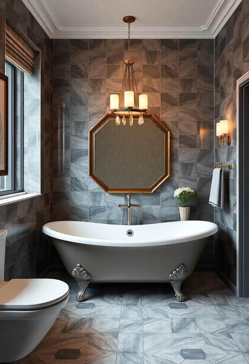 Art‌ Deco Inspirations⁢ for ​a Glamorous Bathroom Retreat