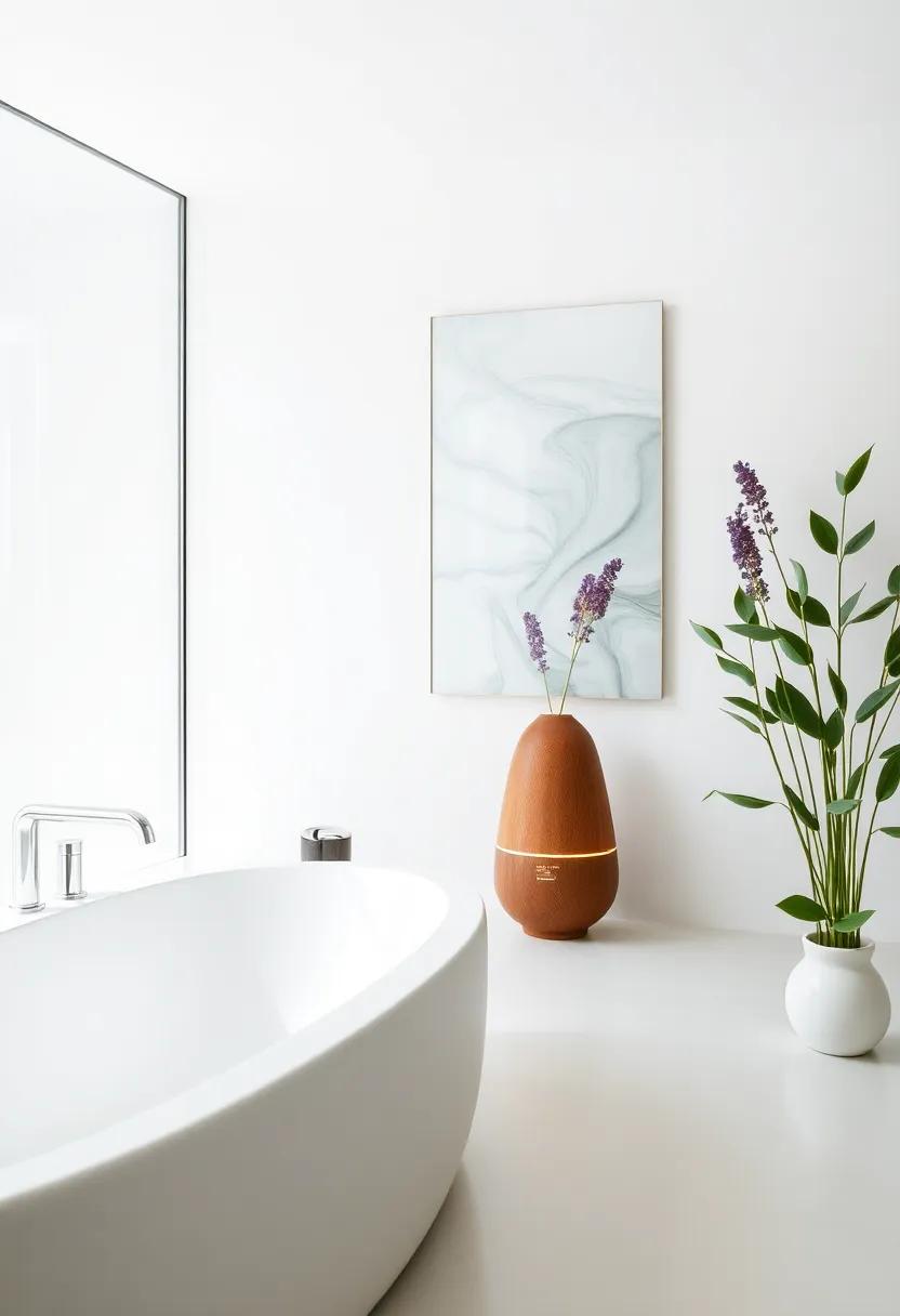 aromatherapy Diffuser: ‍Use essential oils such as lavender or eucalyptus to infuse the air with calming fragrances