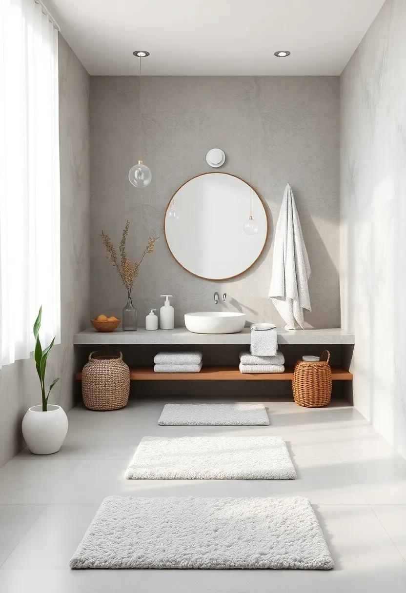 Soft Textiles: Select plush towels, gentle bath‍ mats, and cozy robes to add comfort and warmth to your⁣ bathroom