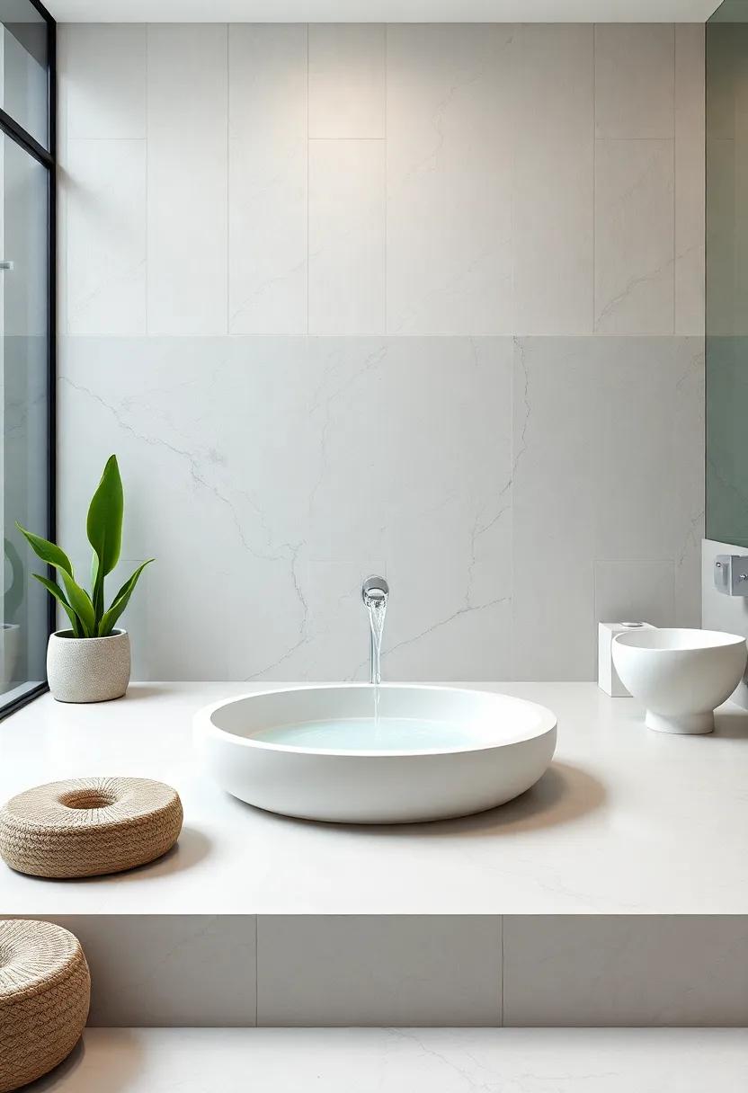 Water Features: Include a small indoor fountain for the soothing sound of trickling water