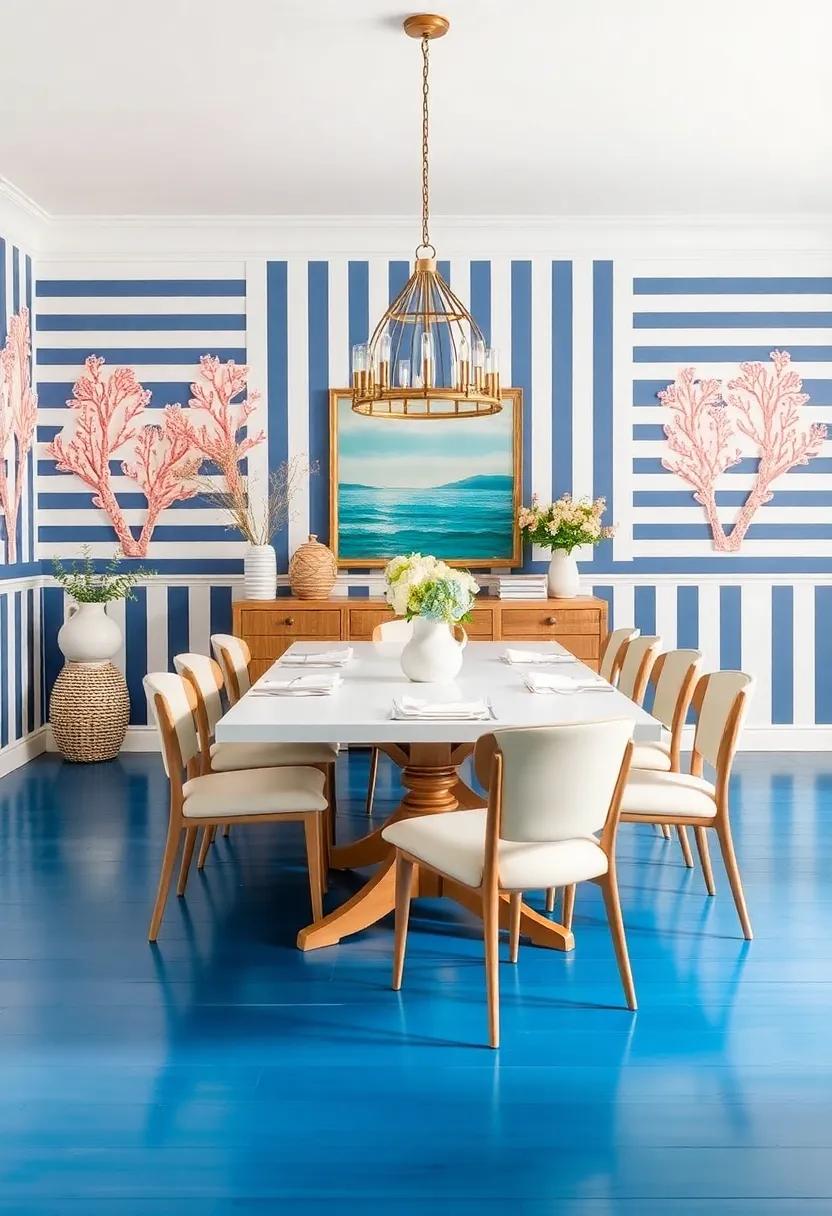 Coastal Patterns: Using Nautical Stripes and coral Motifs⁢ for a Breezy Feel