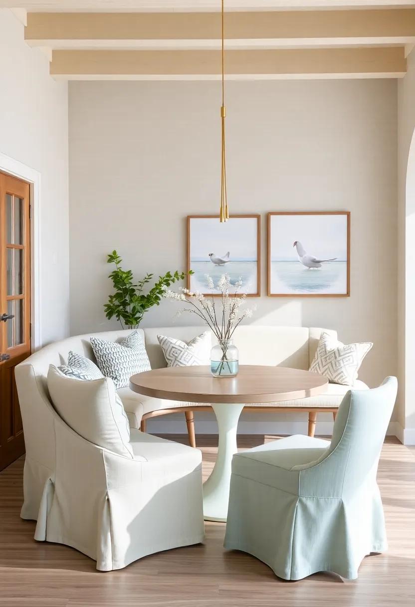 Inviting Seating Options: Blending Comfort and Style with Coastal ⁤Fabrics