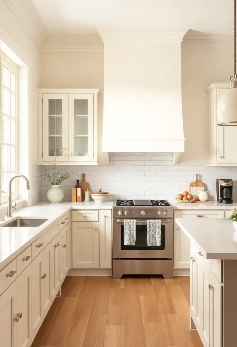 Elegant Creams to Enhance Light and Airiness in Cozy Environments