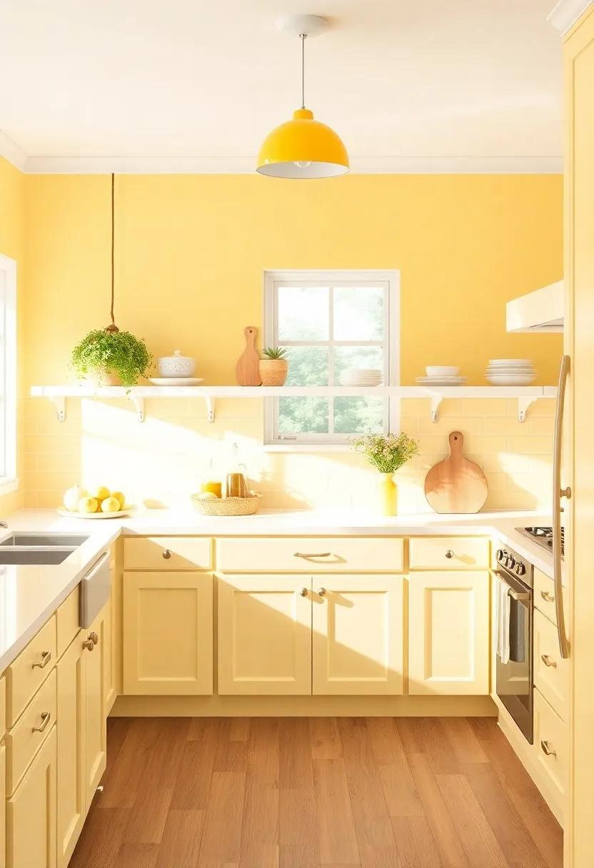 Sunny Yellows for a Cheerful ⁣and Uplifting Kitchen Experience