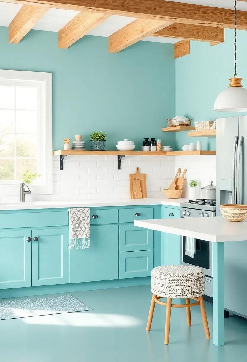 whimsical Turquoise for a Fun ⁤and Inviting Cottage Kitchen Setting