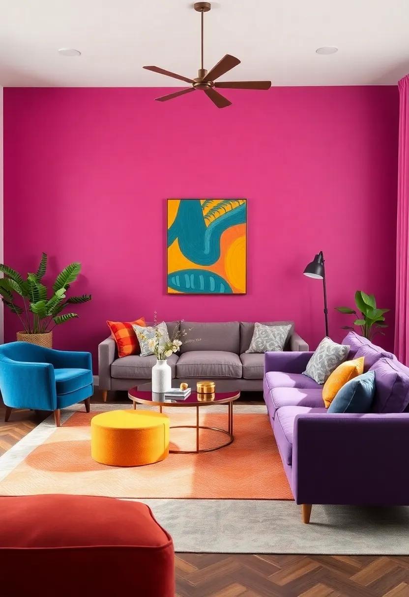 Embracing Vibrant ​Colors in Your Eclectic Living‌ Room Design​ Choices