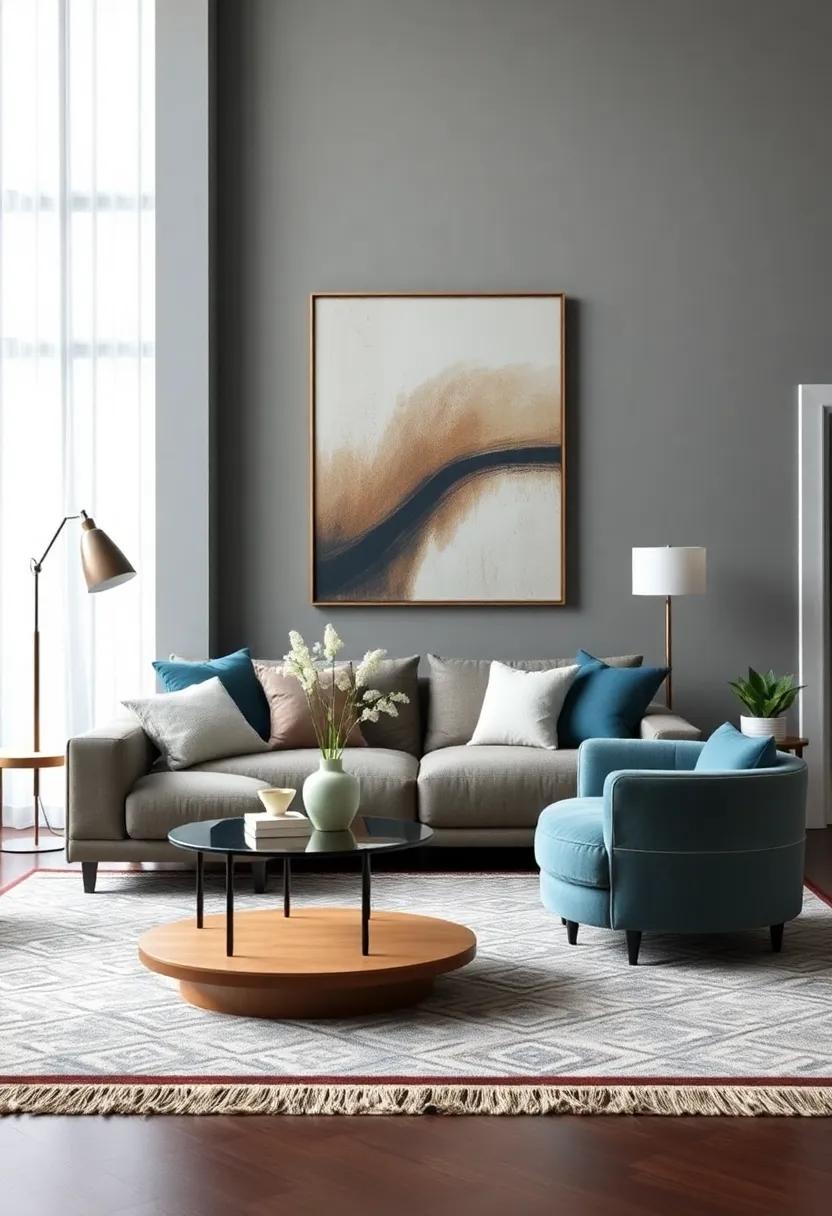 Building a Focal Point with Unique Coffee Tables and Rugs