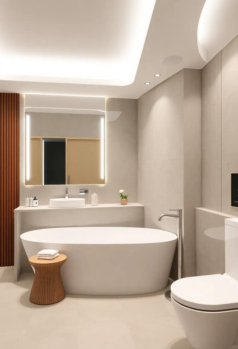 Incorporating Smart ⁣Technology ​for Seamless⁤ Luxury and Convenience ⁢in Modern Bathrooms