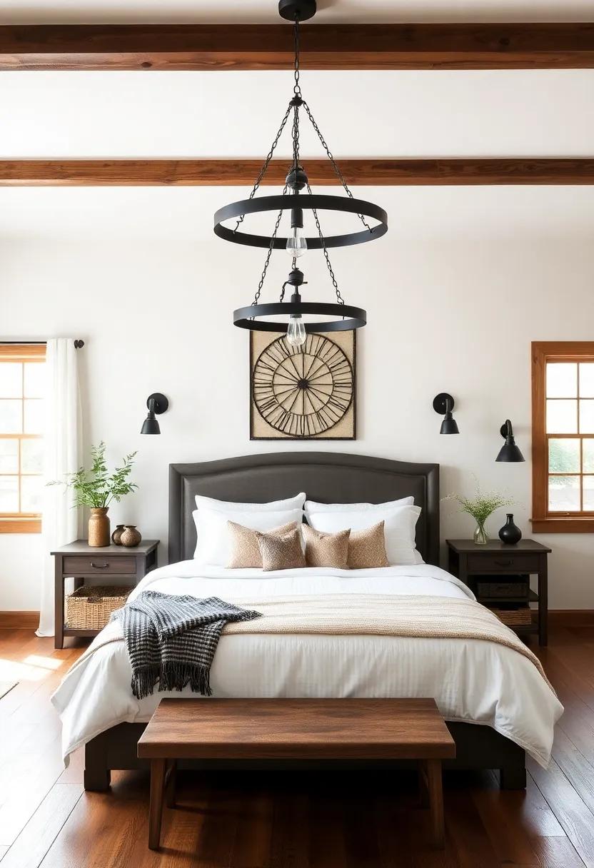 Creating a Focal ‍Point with statement Lighting:⁣ Rustic ‍Chandeliers and ​Industrial Sconces