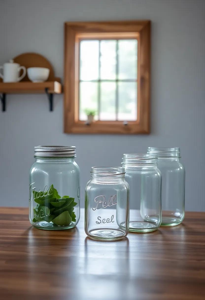 Creative Uses for Mason Jars in Kitchen Decor