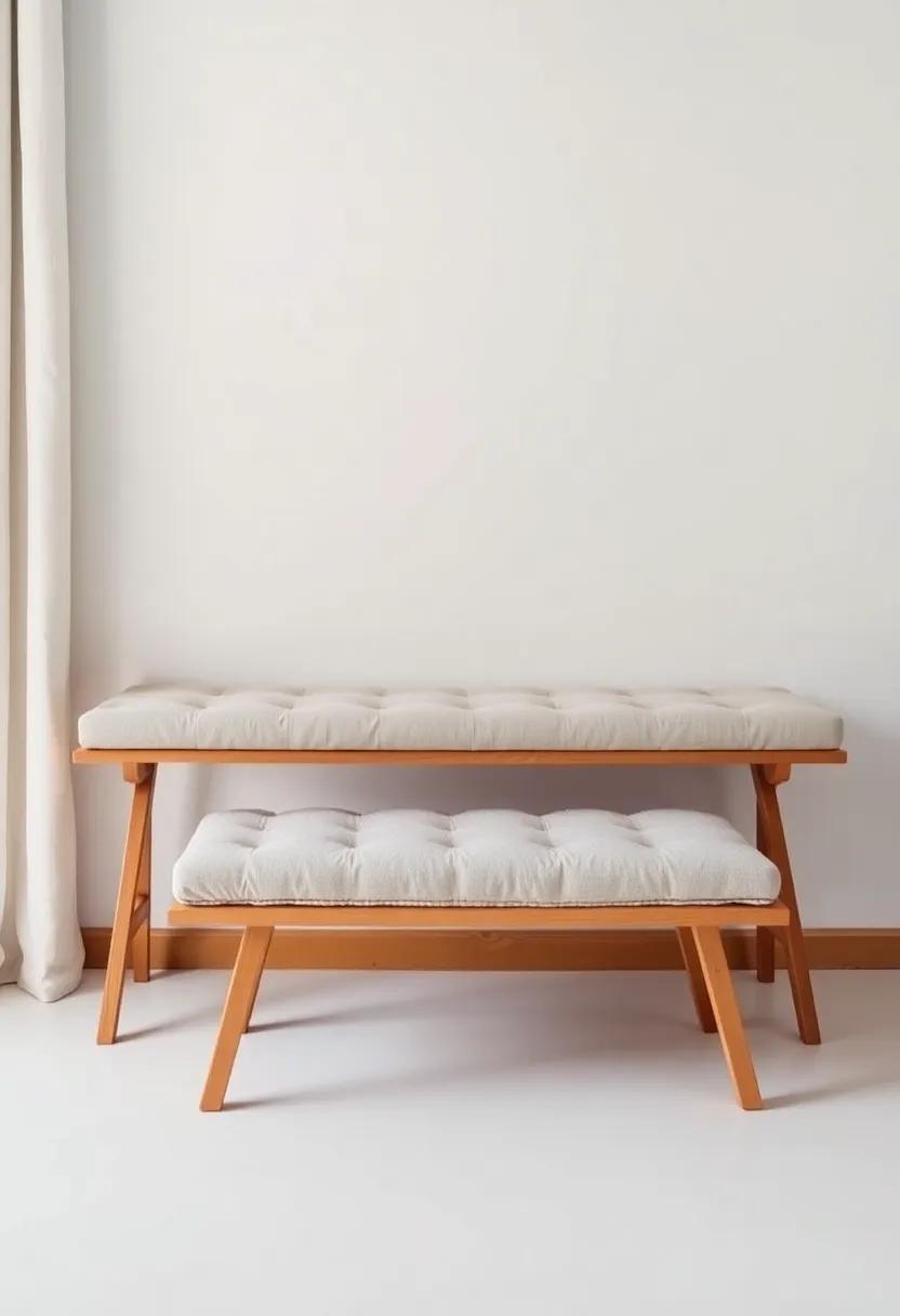 Decluttering with Style: Using Folding Benches for Organization