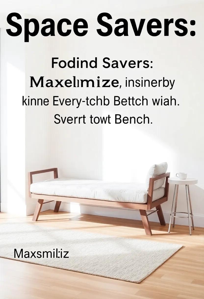 Space Savers: ⁤Maximizing Every Inch with Smart Bench ‌Choices