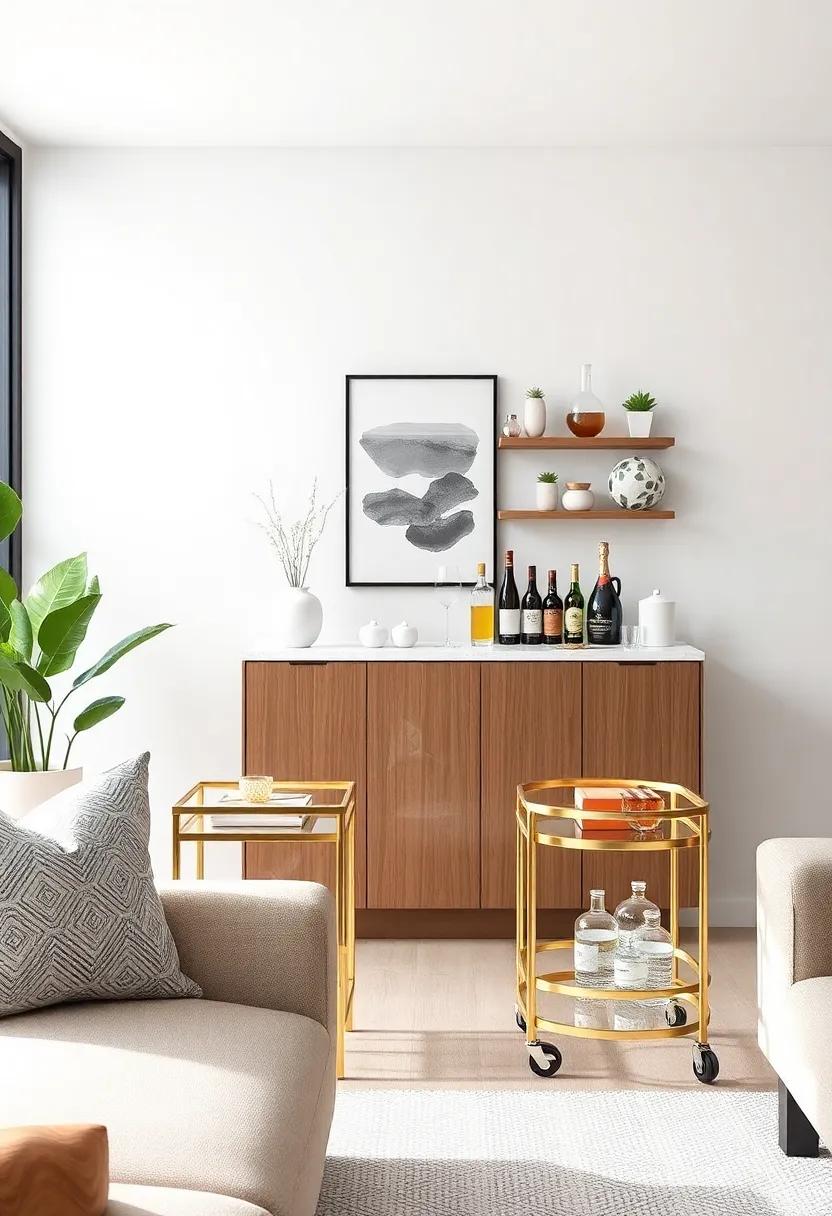 Elevating Aesthetic Appeal with Stylish Bar Carts