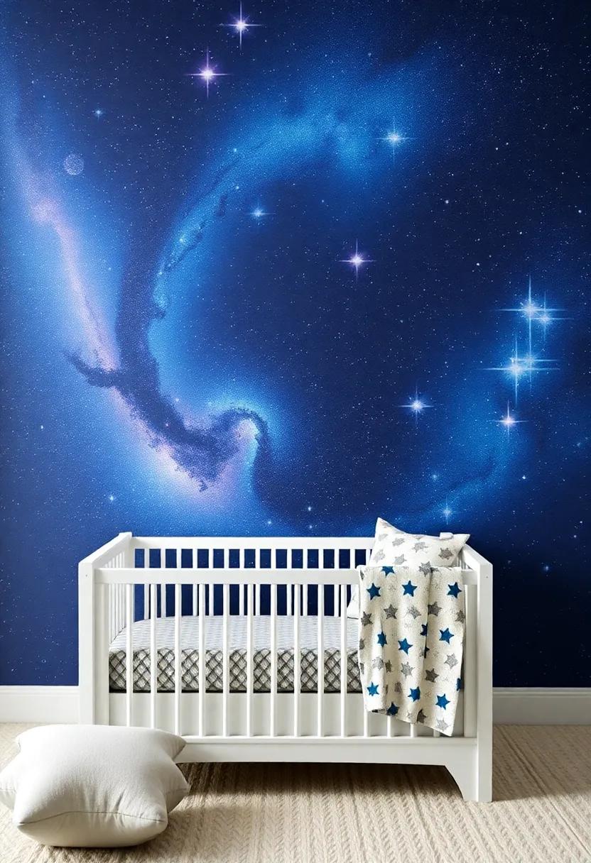 Adorable Galaxy-Themed Wall Murals That Transform the Room into a Dreamscape