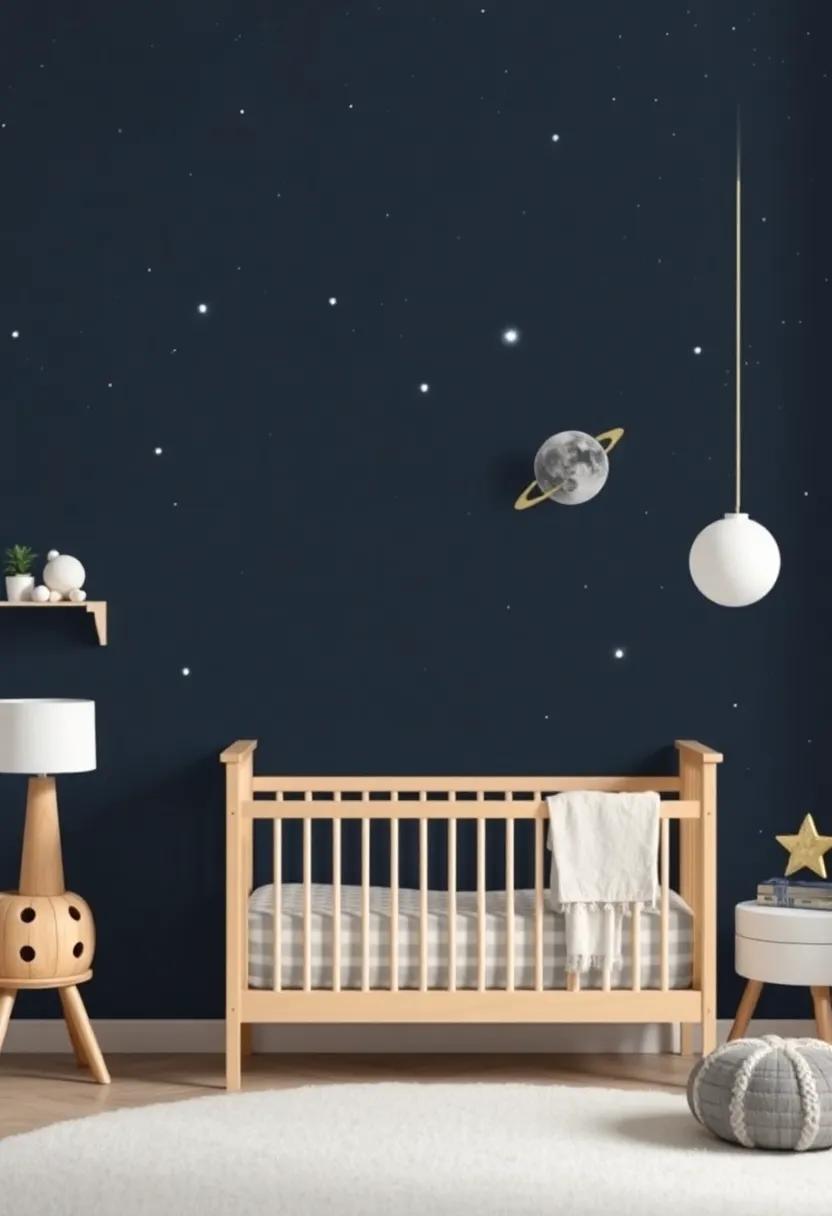 Charming Space-Themed Decor Accents That Captivate Young Explorers' Imaginations