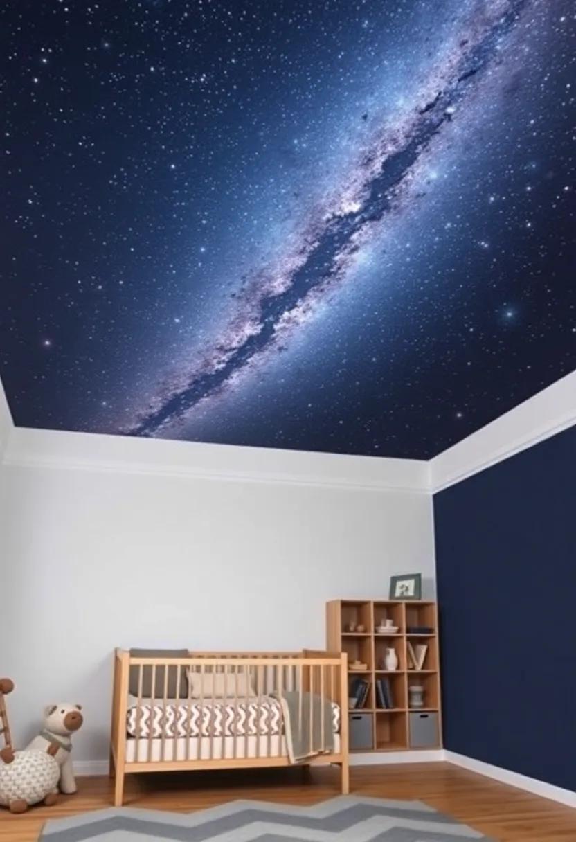 Galactic Ceiling Designs to Foster Sweet Dreams Under a Starry night Sky