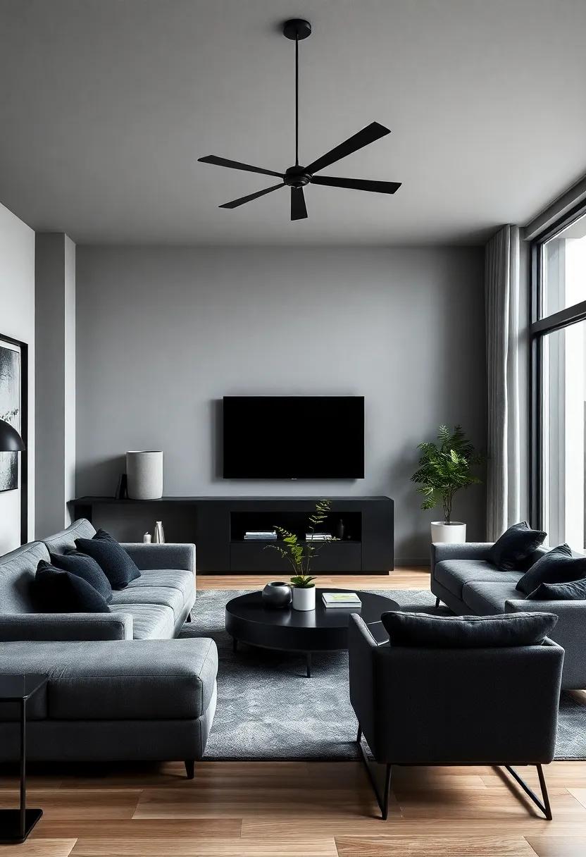 The Allure of Black Accents in Modern Living Spaces