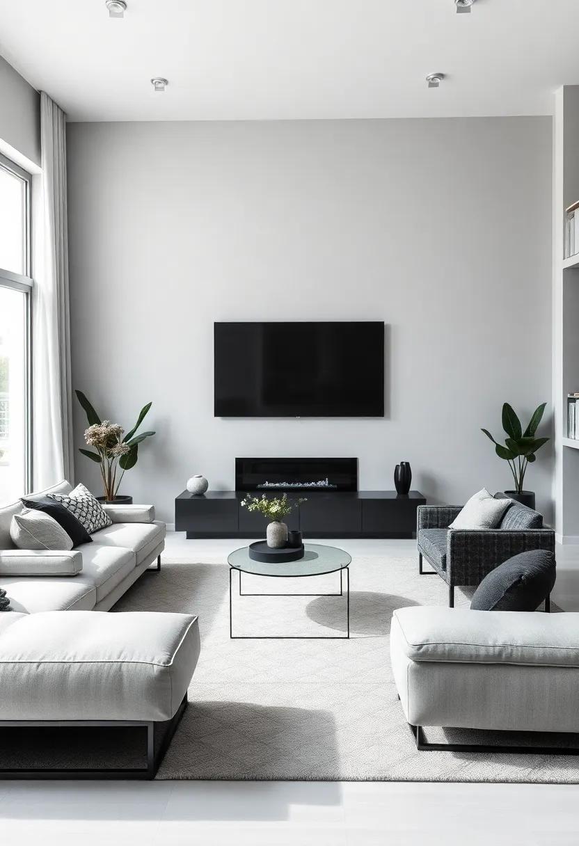 Hollywood Glam: Infusing Dramatic Touches into a Gray ⁤Living Room