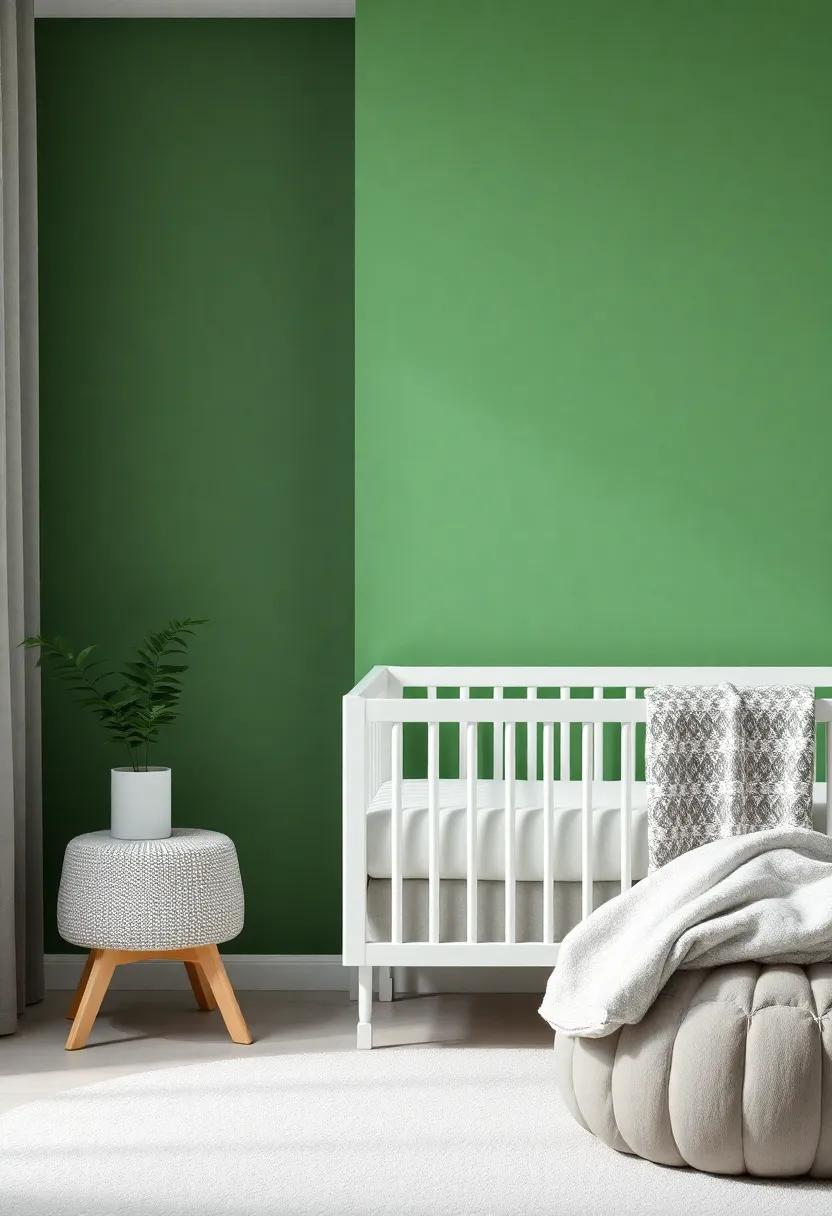 The Duo of Calm: Blending Green and Grey for a Soothing Atmosphere