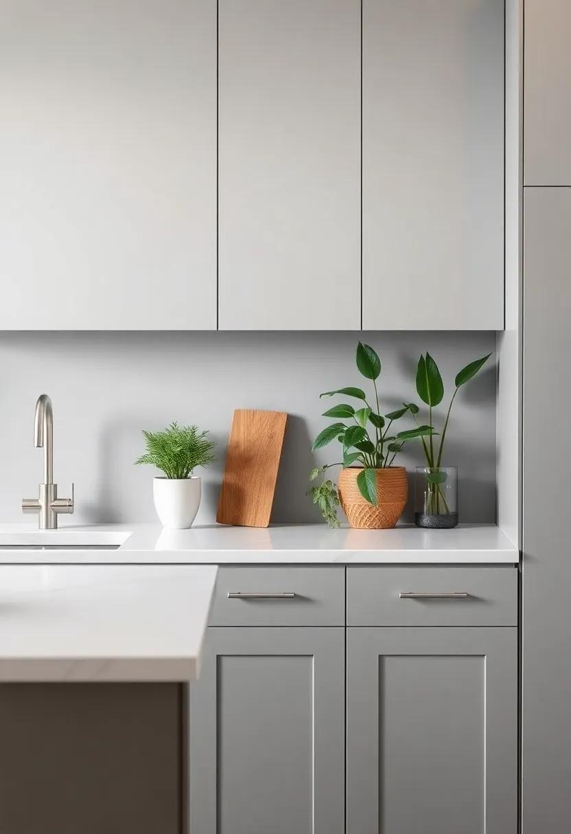 Greenery and Grey: The ‌Perfect Pairing ‌of Plants with Stylish Kitchen Decor