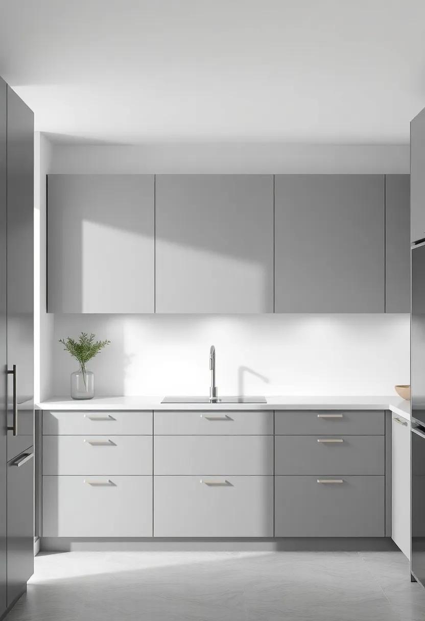 Modern‍ Elegance: Incorporating Grey in Minimalist Kitchen Designs