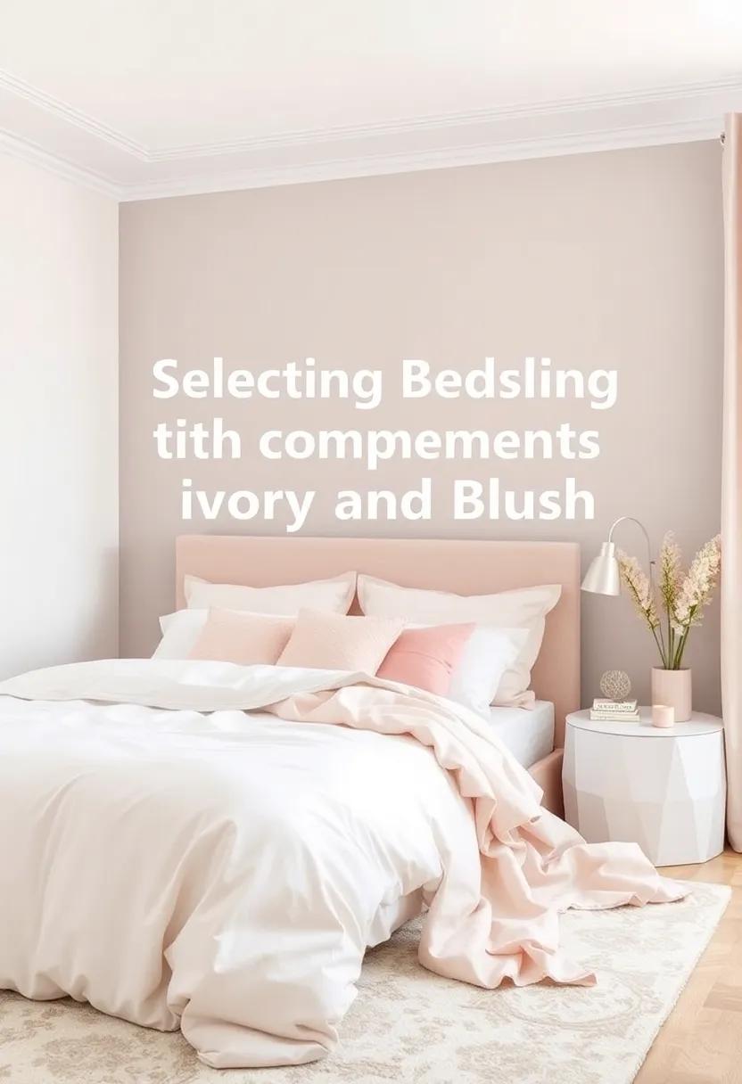 Selecting⁣ Bedding That Complements Ivory and Blush for⁣ a Cohesive Look