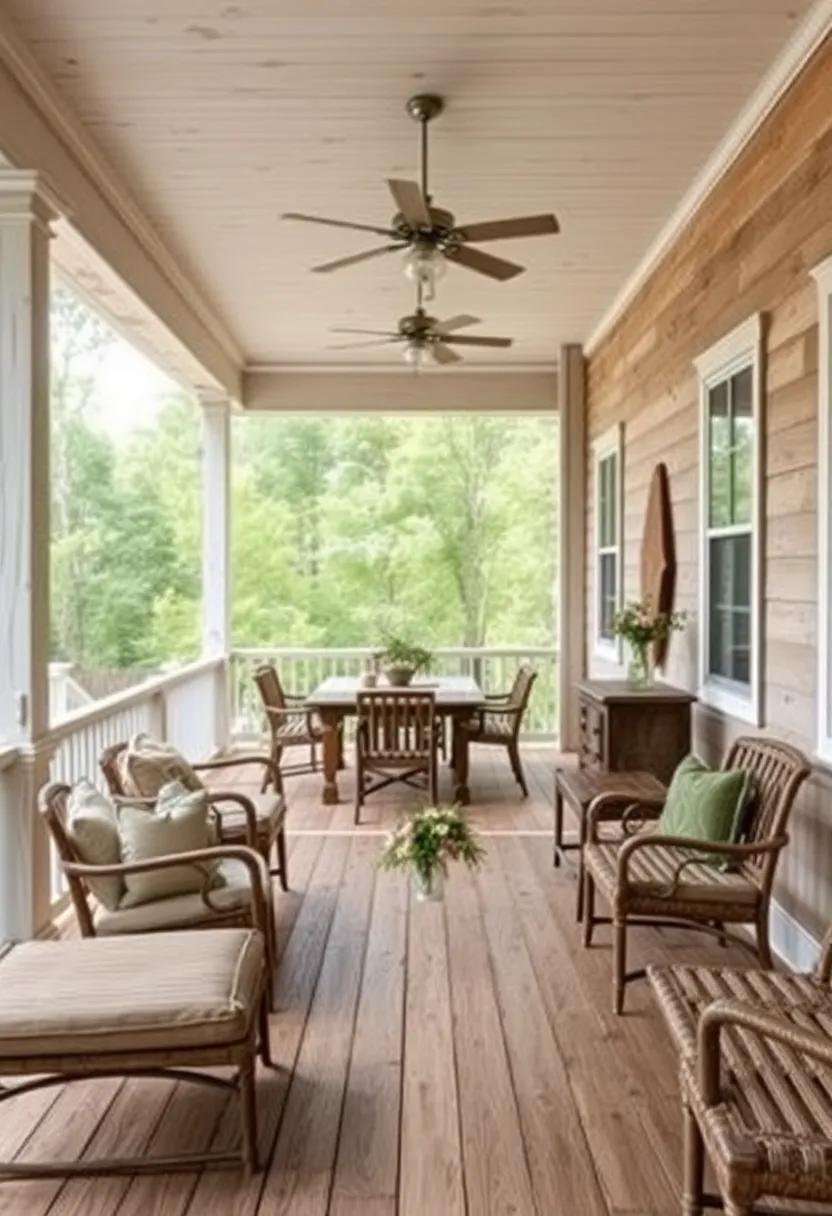 Rustic Retreat: Choose reclaimed wood ⁣for your porch ‌framing and ​combine it with vintage furnishings to evoke ‍a⁢ warm, rustic atmosphere perfect for gatherings