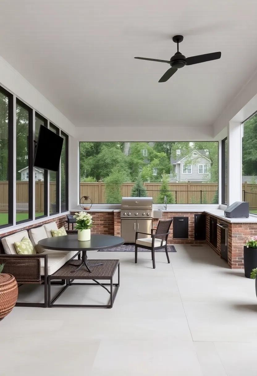 Outdoor Kitchen: ⁢Incorporate a⁤ small⁤ outdoor kitchen setup with a grill and countertop, facilitating seamless dining‍ experiences that enhance ​barbecue nights with friends⁢ and family