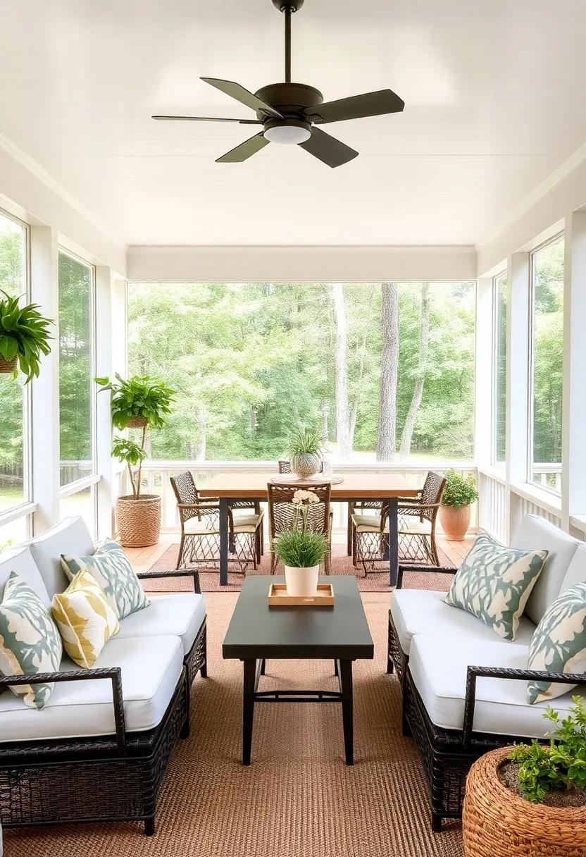 Seasonal Decor: Design your porch to easily switch between seasonal decor themes, allowing for ⁢a cozy and ⁣inviting⁤ space‍ year-round, whether for summer⁤ BBQs or winter gatherings