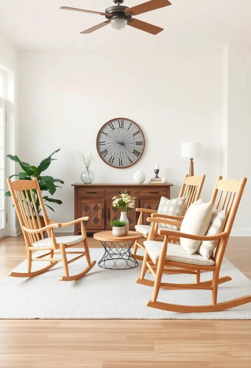 Creating a ​Focal Point:​ Arranging Rocking Chairs for​ Maximum Impact