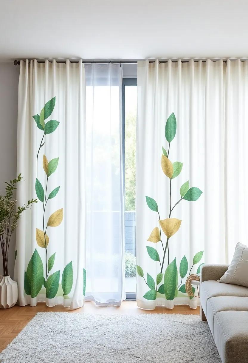 Capture ⁣the essence of the great⁣ outdoors‍ with nature-inspired ⁤geometric curtains that ‌seamlessly‌ merge the interior with the⁤ beauty of nature