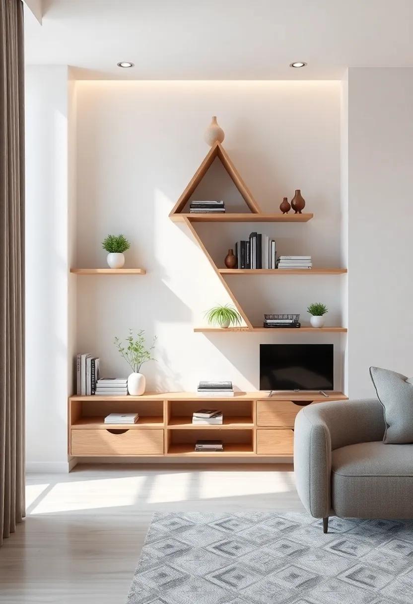 Transforming Corner Spaces ‌with Unique Triangular Shelf ​Designs