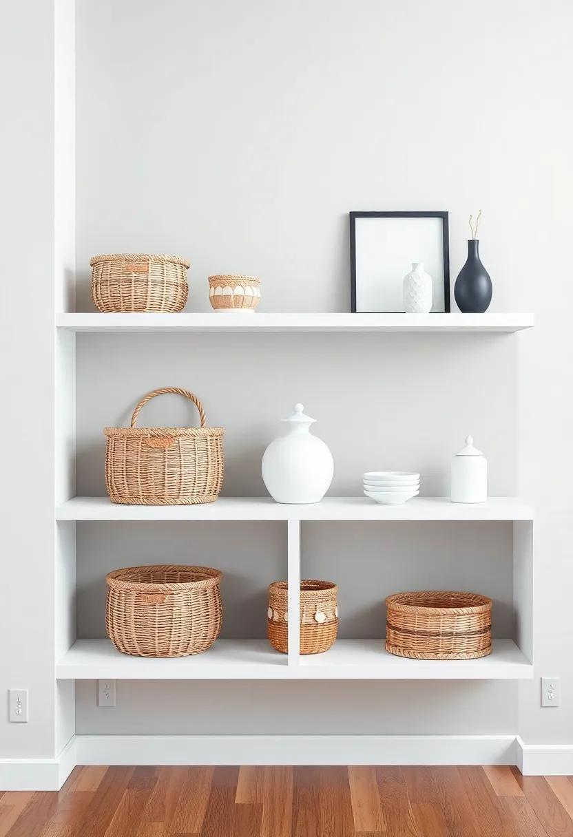 Stylish⁣ Baskets for Decorative ⁤Storage⁢ on Open Shelving units