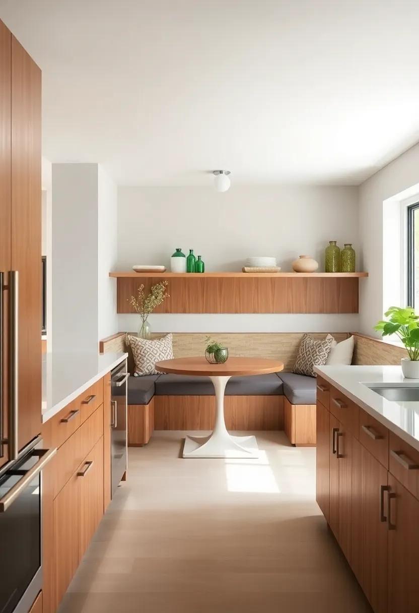 integrated Seating: Incorporate a built-in ⁤breakfast nook or banquette seating, perfect for casual dining and a cozy focal point in⁢ the kitchen