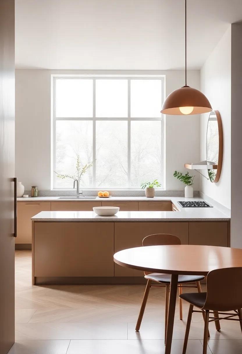 Circular Elements: ⁣Integrate round shapes⁣ through tables, light fixtures, and mirrors, reflecting the organic​ curves that softens​ the inherent⁢ angularity of the mid-century design