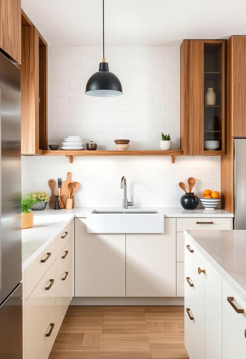 Mixed Materials: Play ⁢with contrasts by pairing wood ‌with metals and ceramics, achieving an eclectic⁤ yet ​cohesive look that defines the mid-century style