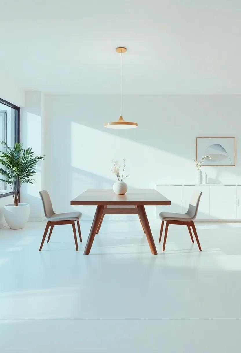 Timeless Minimalism ‍Embraced in Mid-Century Modern Dining Spaces