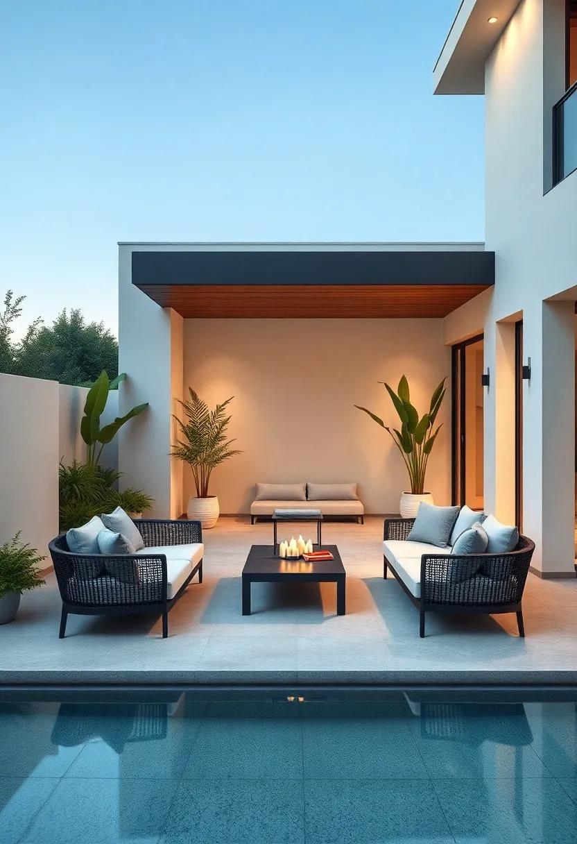 Luxurious‍ Lounge Areas Complete with Stylish ​Outdoor Furniture