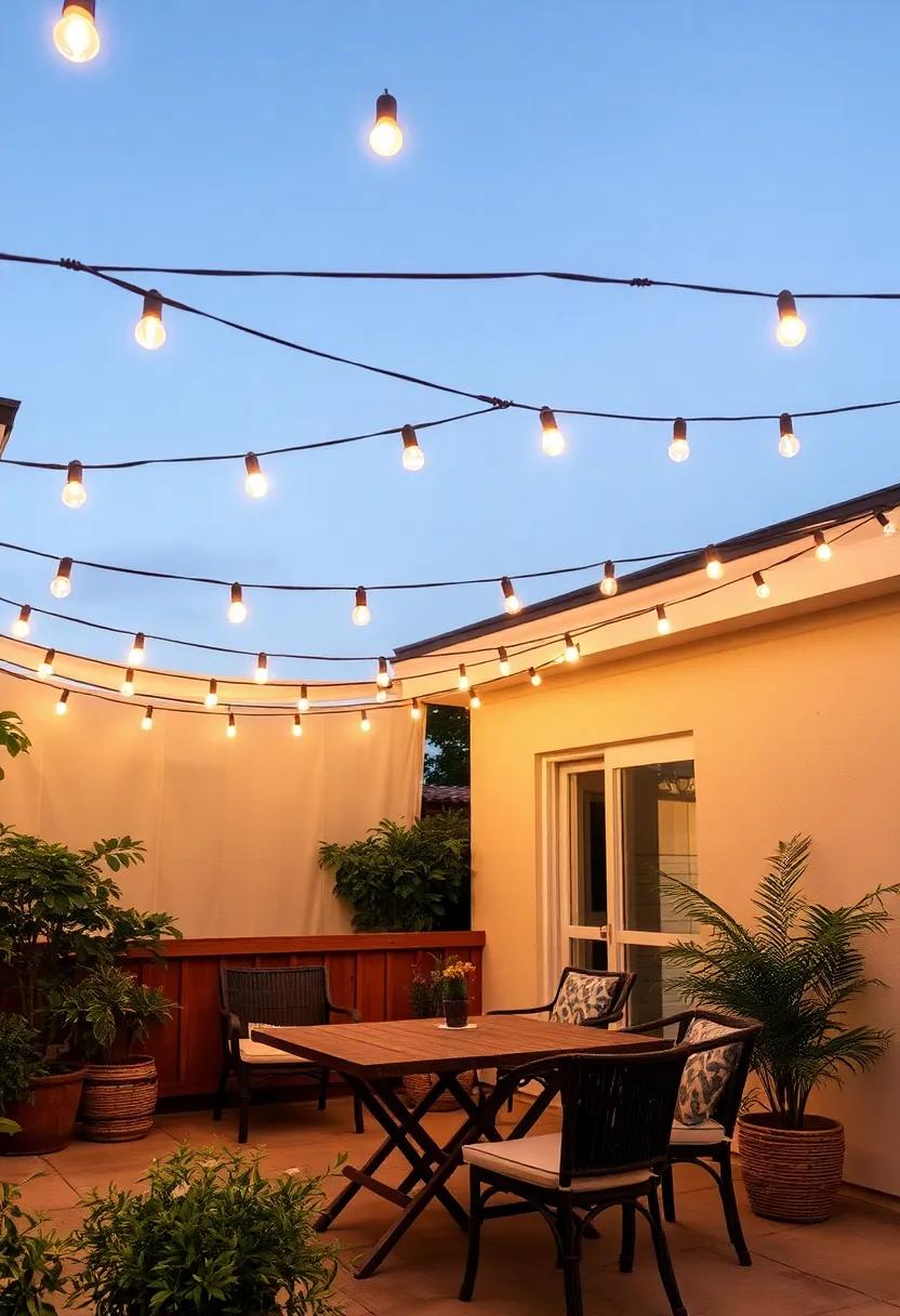 Charming ‍Canopies: Using String Lights​ to Envelop Your Outdoor⁢ Space