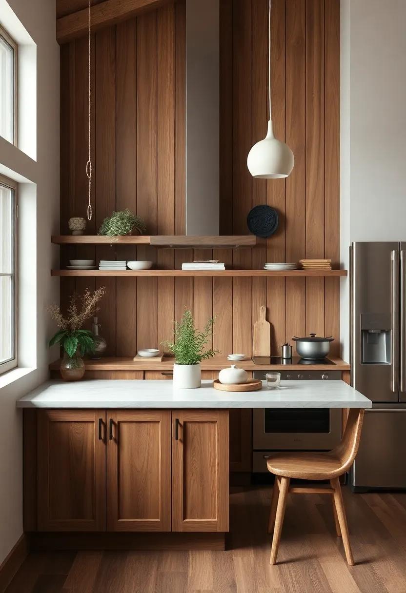 Embracing Natural Elements Through rustic wood Accents ⁢in ⁤Your Kitchen Space