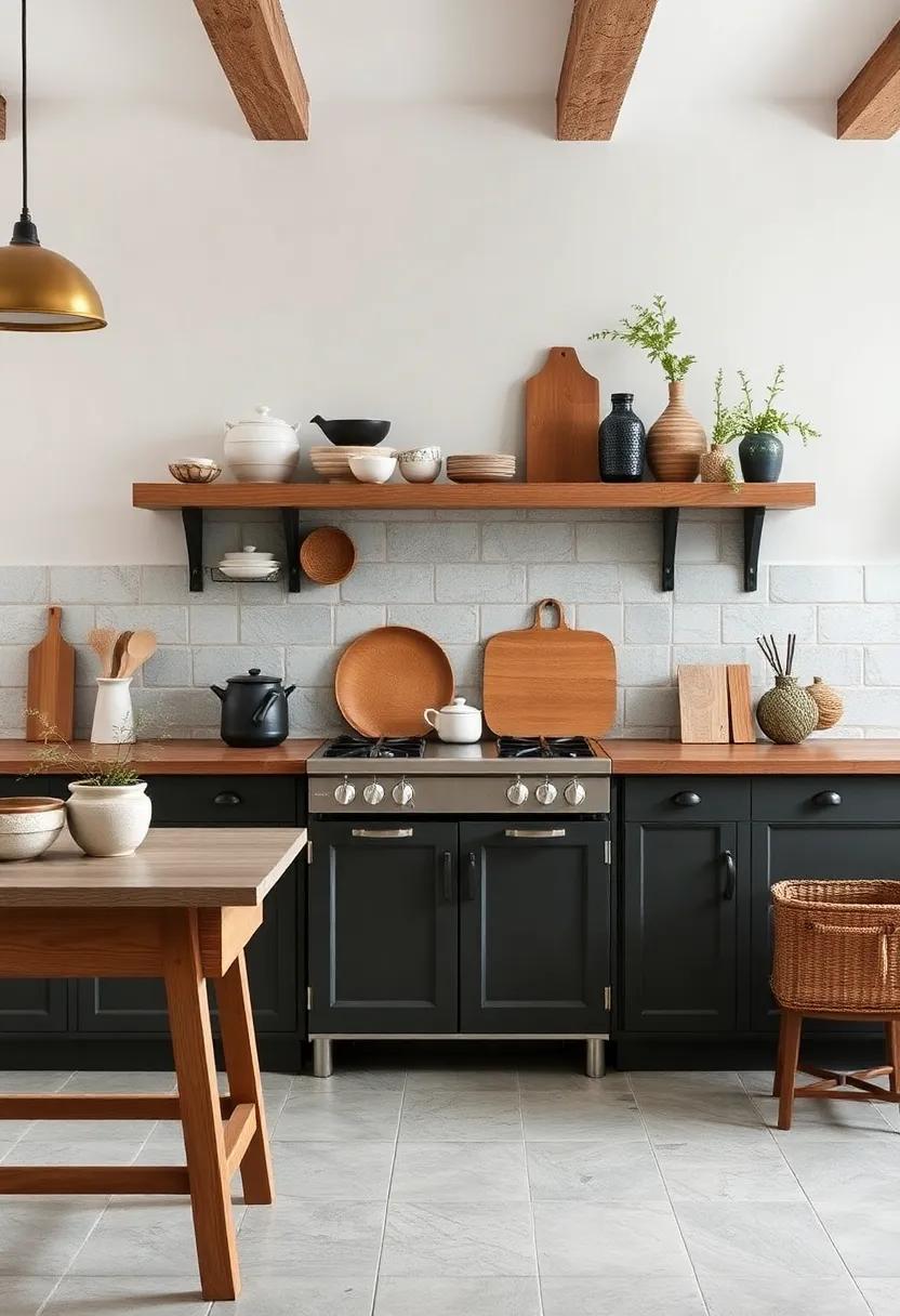 Incorporating Handmade Pottery for a Unique ​Rustic Kitchen Aesthetic