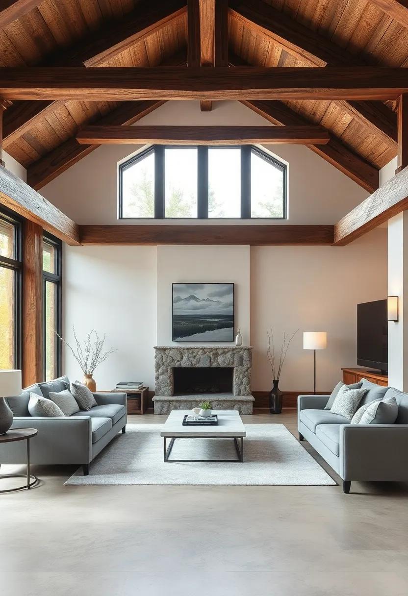 The Allure of Exposed‍ Beams in Rustic ⁢Living‍ Room Design