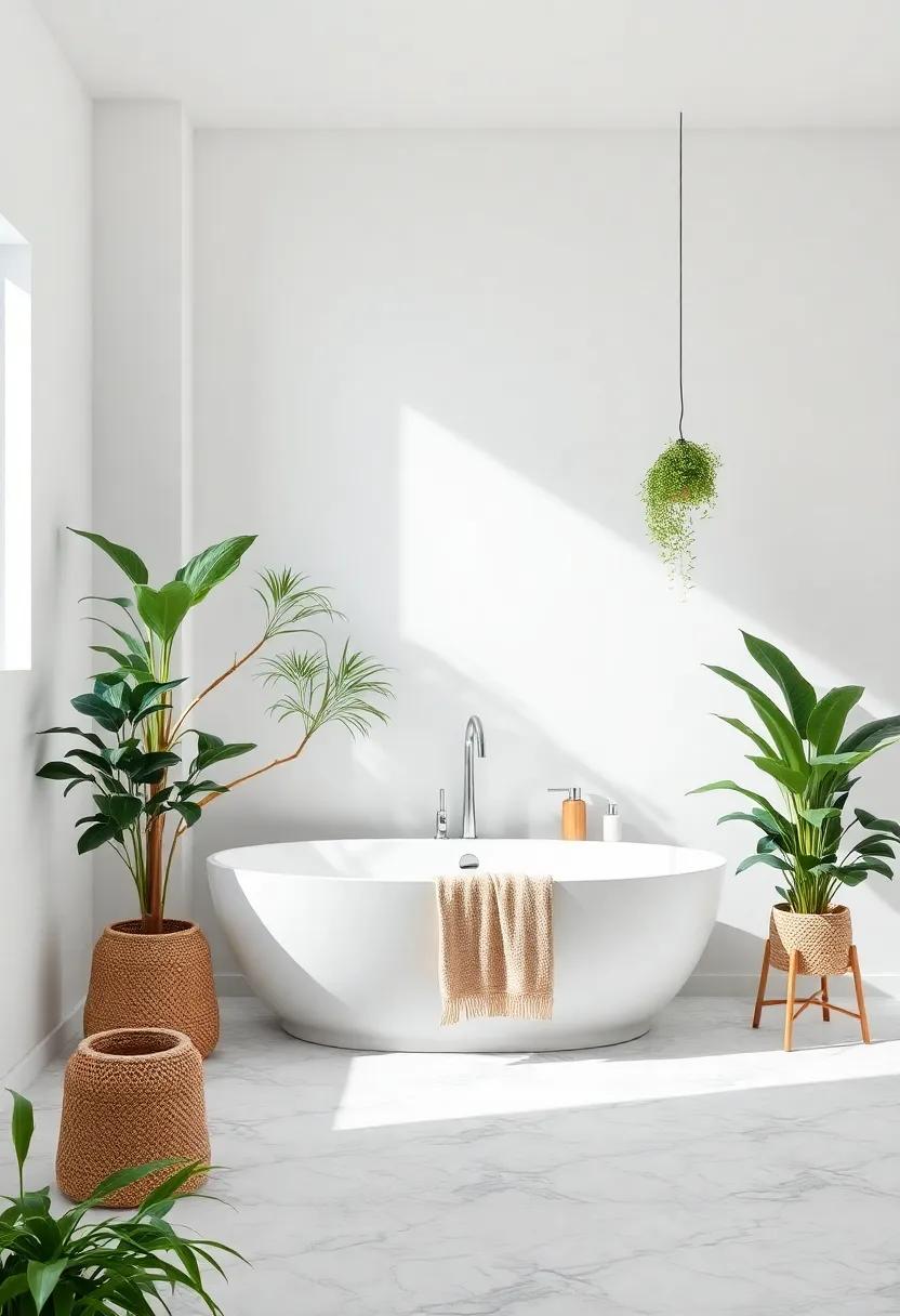 Stylish Greenery: Incorporating indoor plants for a lush,Organic Look